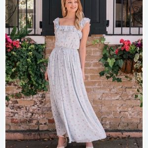 GAL Meets Glam Patricia Maxi dress, floral, ruffle, cottage core, lined,…